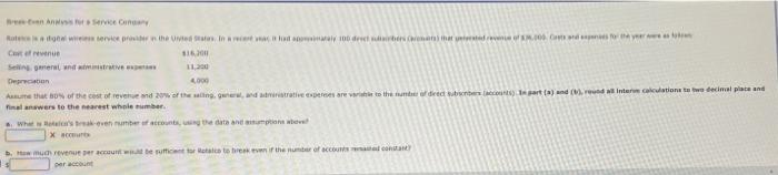 Been Analysis For A Service Congary Rotes Service Provider In The United States In A Recent Van Had Apoiataly 100 Drect 1