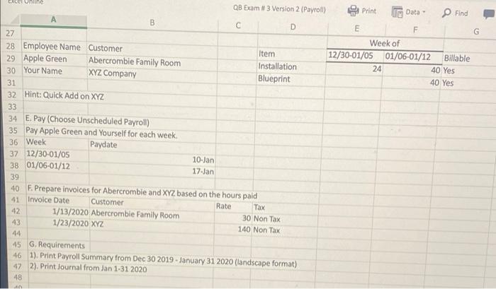 2 Quickbooks Test 3 Version 2 3 4 A Open Rockcastle Sample Company 5 6 A 1 Edit Preferences Fo 7 Payroll Employees 3