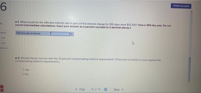 Problem 8 25 Bank Loan To Take Cash Discount Lo8 1 8 2 Harper Engine Company Needs 647 000 To Take A Cash Discount O 3