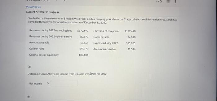 15 View Policies Current Attempt In Progress Sarah Allen Is The Sole Owner Of Blossom Vista Park A Public Camping Grou 1