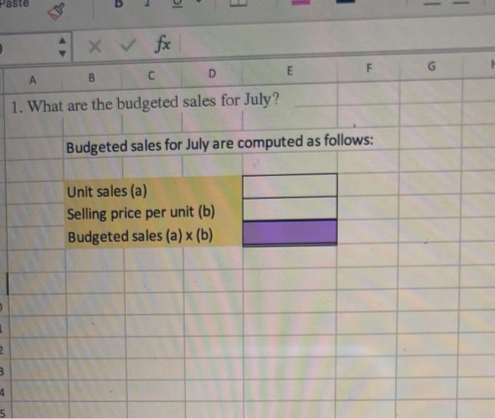 Morganton Company Makes One Product And It Provided The Following Information To Help Prepare The Master Budget A The 2