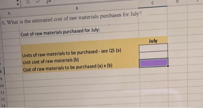 Morganton Company Makes One Product And It Provided The Following Information To Help Prepare The Master Budget A The 7