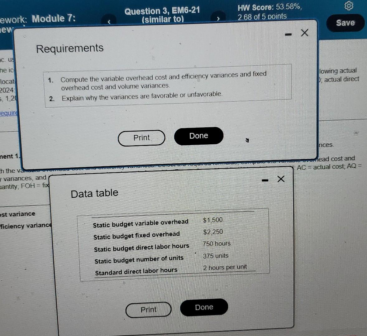 S All Star Inc Uses A Standard Cost System And Provides The Following Information Click The Icon To View The Informa 2