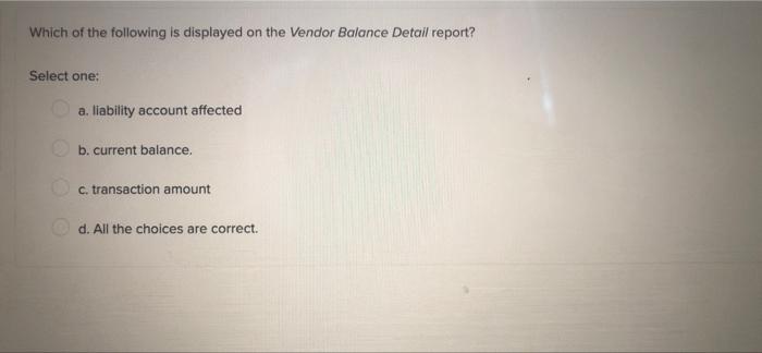 Which Quickbooks Window Is Not Used When You Record Vendor Transactions Select One A Create Invoices B Pay Bills C 5