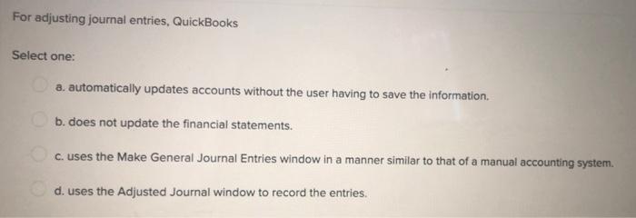 In Quickbooks The Enter Sales Receipts Window Is Used For Select One A Creating A Credit Memo For A Customer B All 4