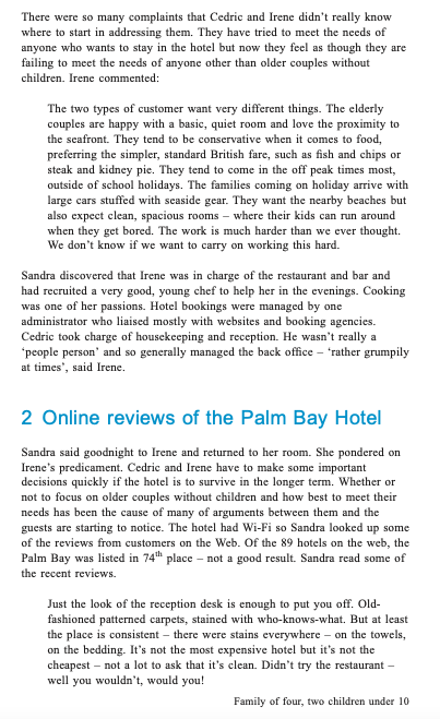 Question Using The Concepts And Theories Identify The Opportunities For Innovation In Running The Palm Bay Hotel How M 3