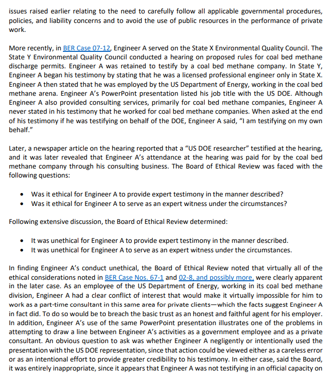 Please Read The Case Throughout And Answer The Question Below What Are Engineer A S Ethical Obligations Under The Circu 3
