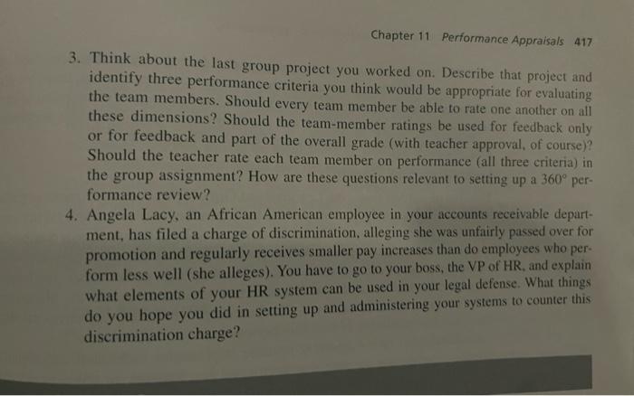 Review Questions 1 We Talked In Depth About Four Ways To Improve Performance Ratings Pick One That You Think Shows The 2