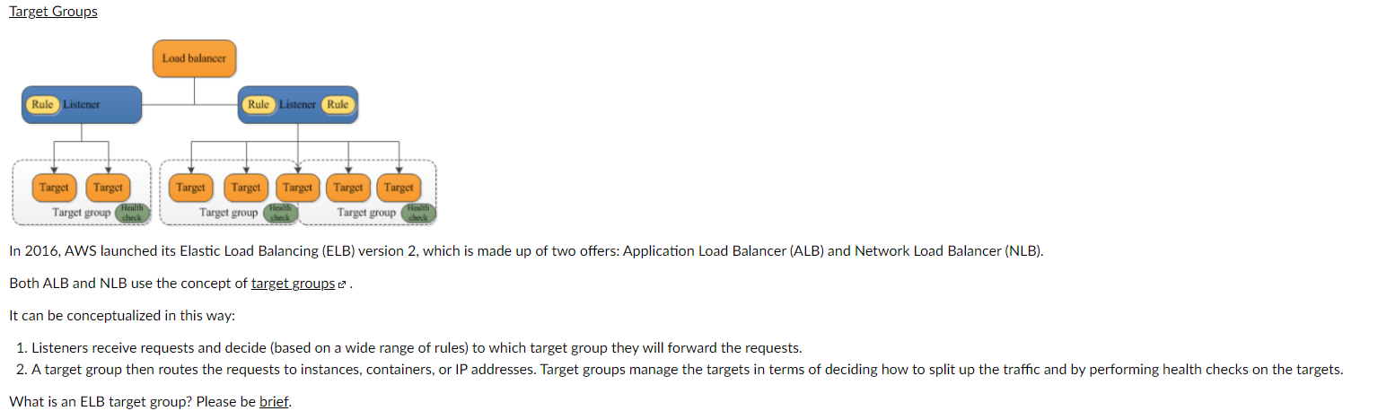 Target Groups Rule Listener Rule Listener Rule Target Target Target Target Target Target Group Target Group Target Group 1
