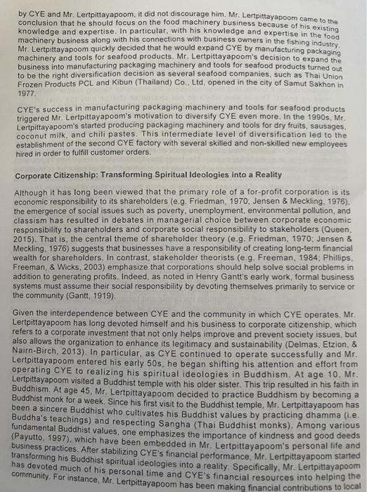 Learning Outcomes The Primary Objectives Of The Case Are To 1 Compare And Contrast Shareholder Theory And Stakeholder 4