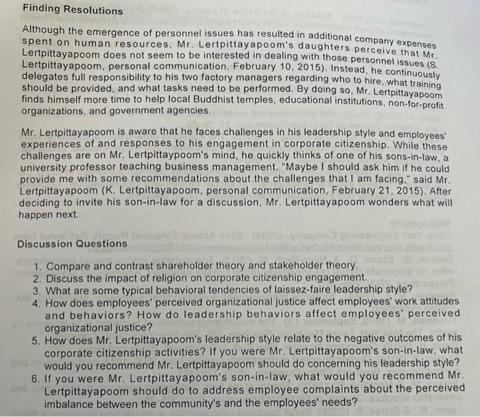 Learning Outcomes The Primary Objectives Of The Case Are To 1 Compare And Contrast Shareholder Theory And Stakeholder 8