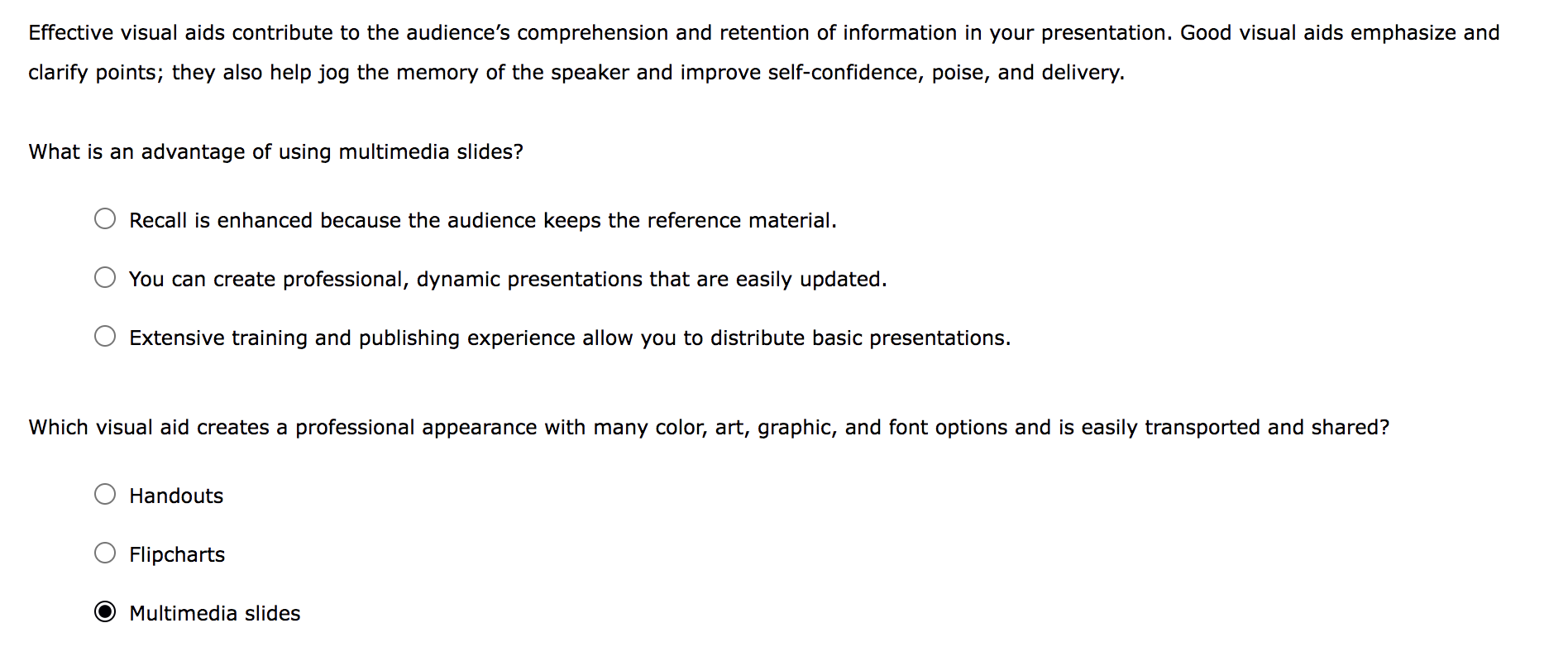 Effective Visual Aids Contribute To The Audience S Comprehension And Retention Of Information In Your Presentation Good 1