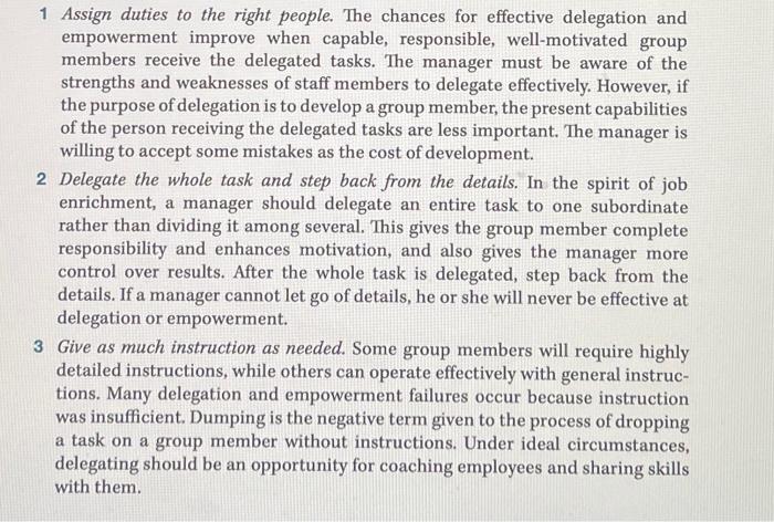 3 Delegation Of Responsibility And Empowerment P 235 Is Extremely Important For Any Manager And His Organization Li 2