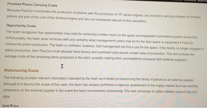 Flexcon S Insourcing Outsourcing Of Pistons Flexcon A 3 Billion Maker Of Small Industrial Engines Is Undergoing A Maj 13