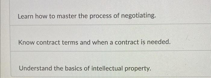 Learn How To Master The Process Of Negotiating Know Contract Terms And When A Contract Is Needed Understand The Basics 1