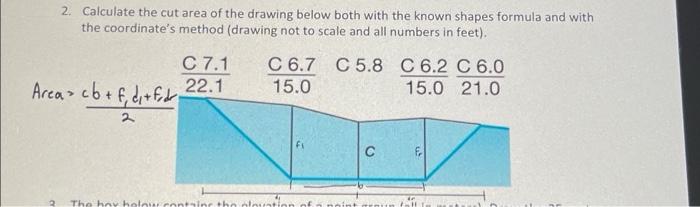 2 Calculate The Cut Area Of The Drawing Below Both With The Known Shapes Formula And With The Coordinate S Method Draw 1