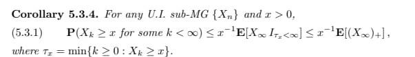Corollary 5 3 4 For Any U I Sub Mg Xn And X 0 5 3 1 P X X For Some K 2 E Xx I X E Xx Where 1