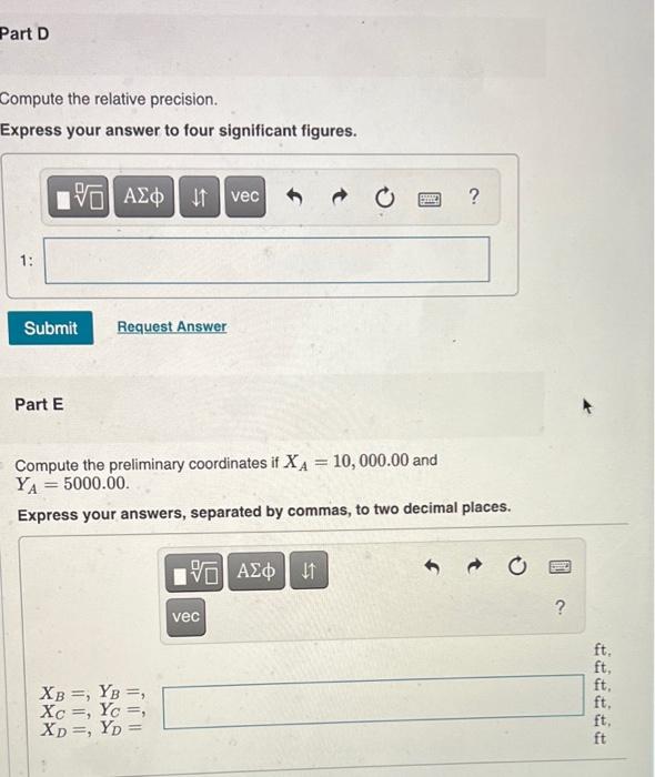 Consider A Closed Polygon Traverse Lengths In Feet Balance The Traverses By Coordinates Using The Compass Rule Course 3