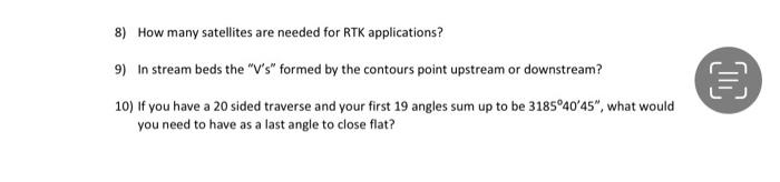 8 How Many Satellites Are Needed For Rtk Applications 9 In Stream Beds The V S Formed By The Contours Point Upstrea 1