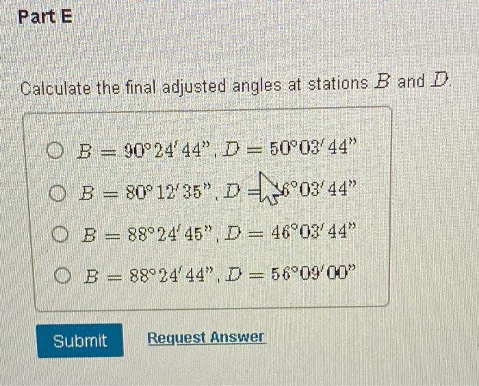 Using The Compass Bowdtch Rule Adjust The Departures And Latitudes Of The Traverse Given In The Table Below The Coor 3