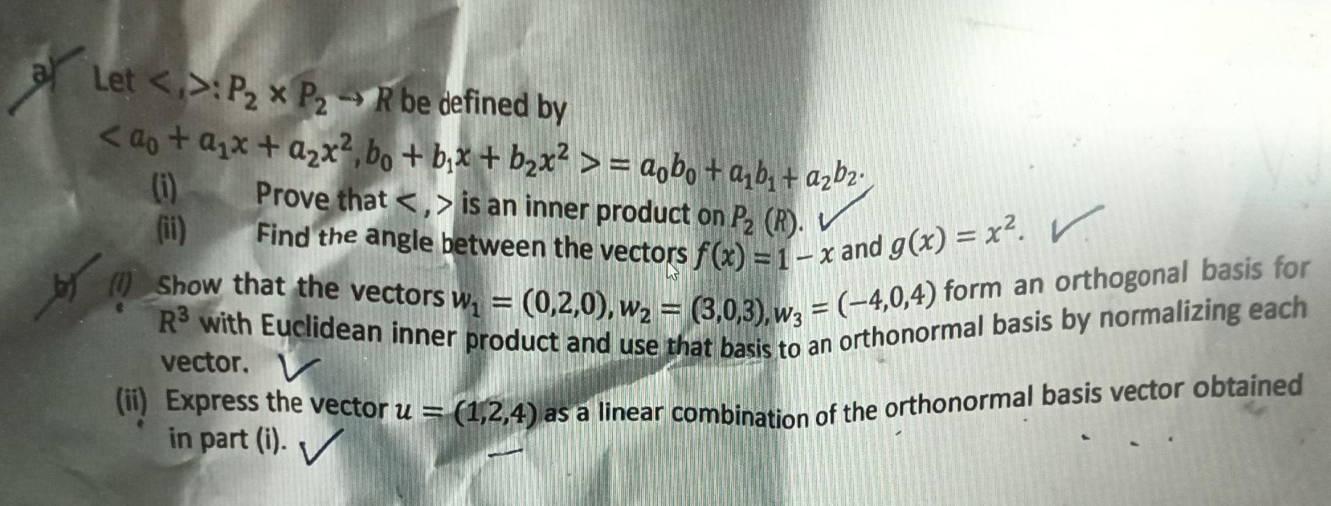 Let P X P R Be Defined By Ao A X A X 2 Bo B X B X Aobo A B A B2 Prove That Is An Inner Pro 1