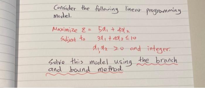 Consider The Following Linear Programming Model Maximize 59 42 Subject To 311 42 10 D D 20 And Integer Sol 1