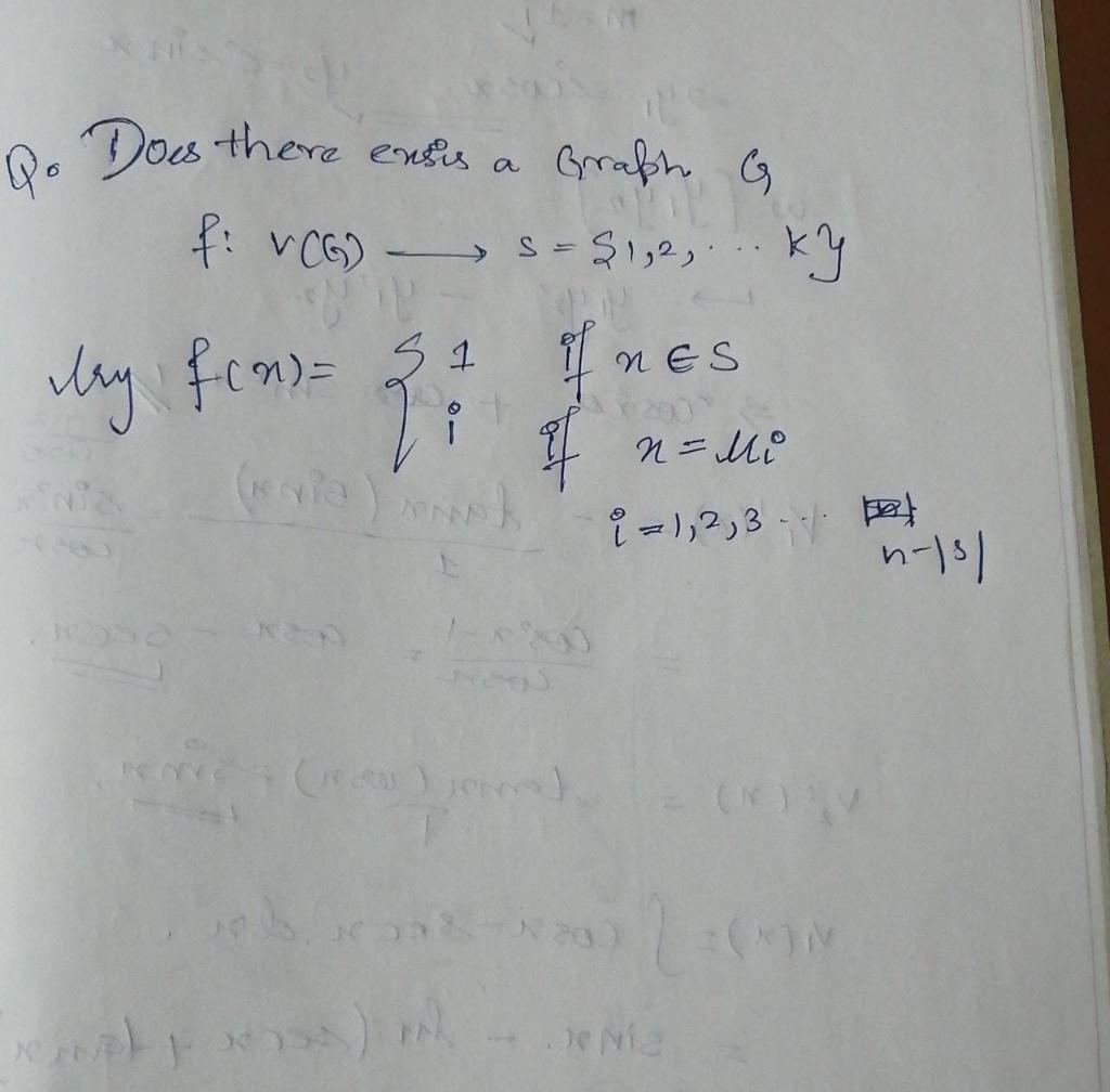 Do Does There Exsis A Mry Fcm 1 J Graph G F Vcg S 1 2 Ky Of N Nes N Mi Via Sh Xas 1 6800 I 1 1