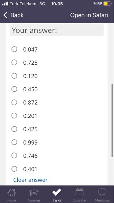 Turk Telekom 3g 19 05 Back For A Binomial Experiment With A N 9 Trials Each With A Success Probability P 0 25 What Is 2