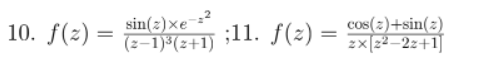 10 F Z Sin Z Xe 2 1 2 1 Cos Z Sin Z 22 2z 1 11 F 2 X2 2 1