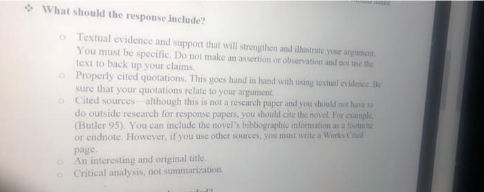 Reading Response What Is It A Reading Response Essay Culminates In A Polished Essay That Is At Least 1 Pape Long The 2
