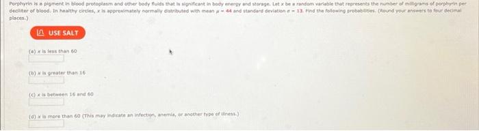 Porphyrin Is A Pigment In Blood Protoplasm And Other Body Fluids That Is Significant In Body Energy And Storage Let X B 1