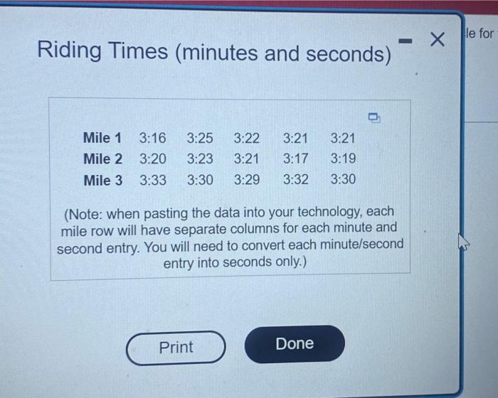 A Certain Statistics Instructor Participates In Triathlons The Accompanying Table Lists Times In Minutes And Seconds 6