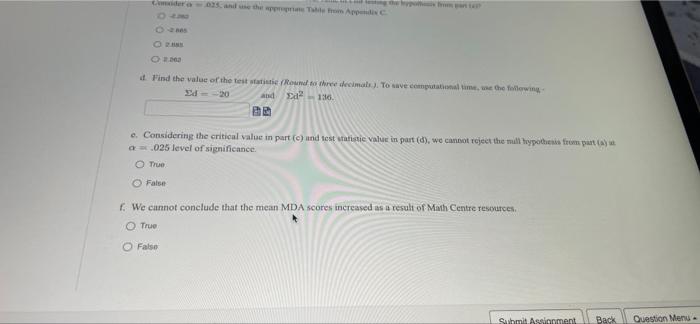Suppose Sample Of 10 Students Were Given A Mathematics Diagnostic Ass The Math Centre Self Learning Modules And Then Ag 3