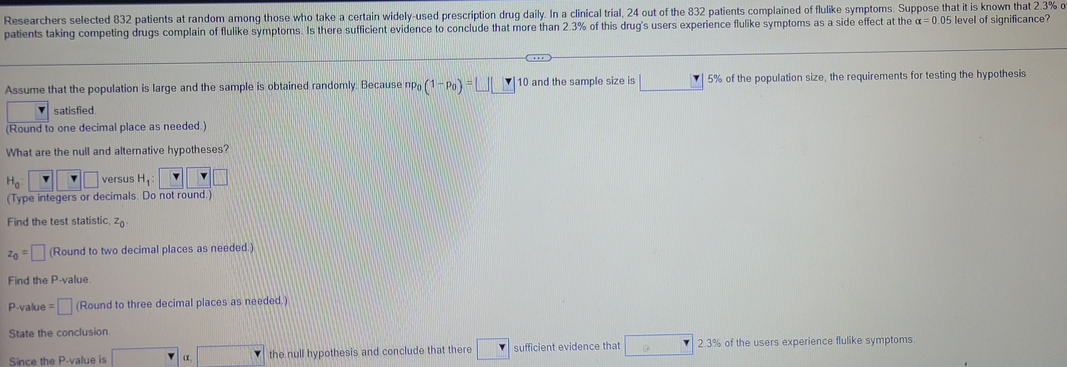 Researchers Selected 832 Patients At Random Among Those Who Take A Certain Widely Used Prescription Drug Daily In A Cli 1