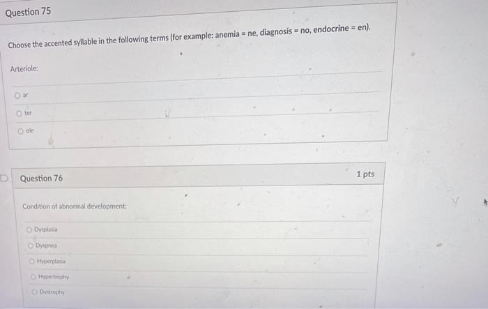 D Question 71 Select The Correct Meaning For The Following Suffixes Graphy O Process Of Recording Instrument For Reco 3