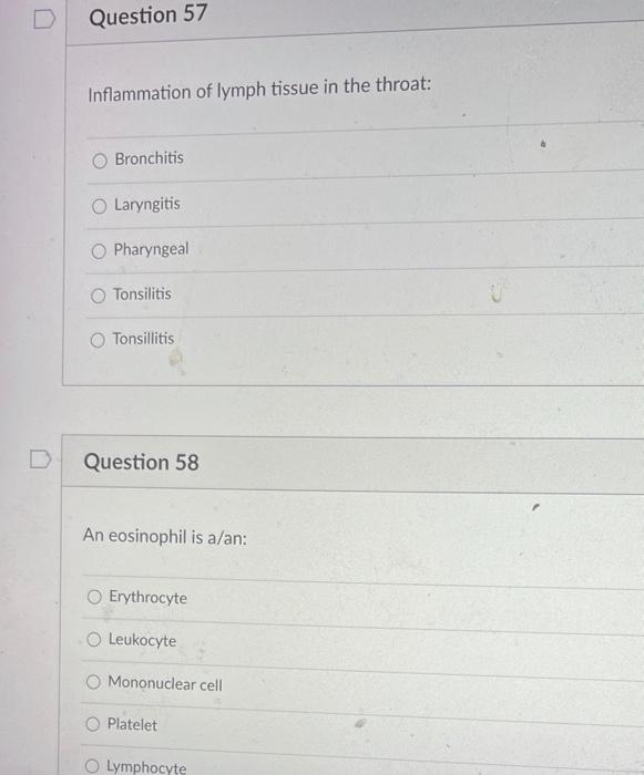 D Question 51 Death O Neur O Nephr O Neutr O Nucle O Necr O Question 52 Select The Correct Meaning For The Following Su 4