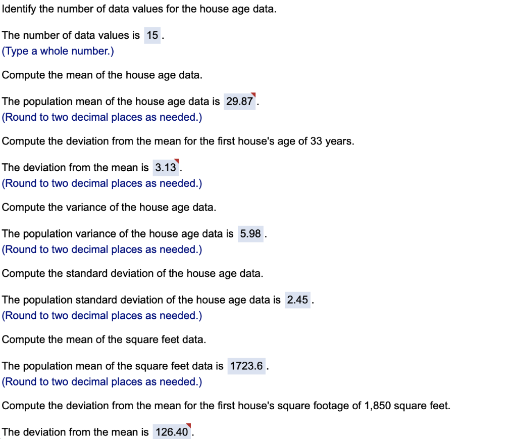 Considering The Home Market Value Data Provided As A Population Of Homeowners On This Street Compute The Mean Variance 1