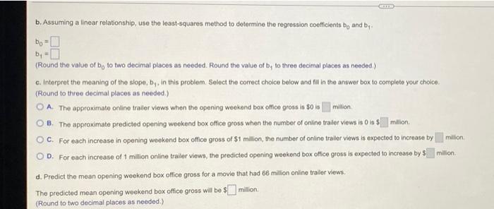 A Box Office Analyst Seeks To Predict Opening Weekend Box Office Gross For Movies Toward This Goal The Analyst Plans T 2