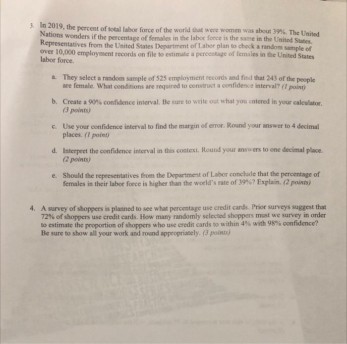 Written Homework Assignment 9 Sections 8 2 8 3 Math 138 Statistics Directions On A Separate Sheet Of Paper Write Out 2