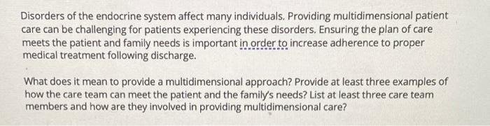 Disorders Of The Endocrine System Affect Many Individuals Providing Multidimensional Patient Care Can Be Challenging Fo 1