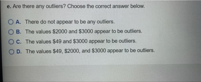 Find The A Mean B Median C Mode And D Midrange For The Data And Then E Answer The Given Question Listed Be 5