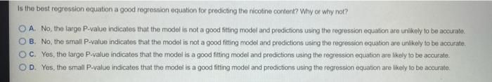 The Accompanying Table Provides Data For Tar Nicotine And Carbon Monoxide Co Contents In A Certain Brand Of Cigarett 4