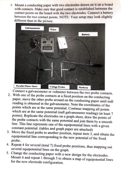 Lab 3 Equipotential Lines Objective Draw Equipotential Lines For A Given Electrode Configuration In A Plane Equipment 2