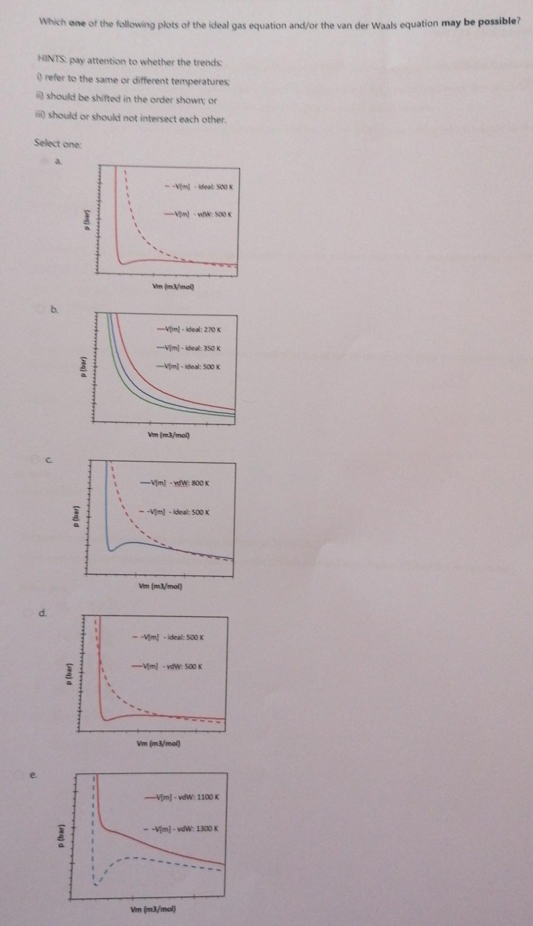 I Ve Been Stuck On This Too Long Example From A Practice Test What One Is The Correct Answer I Know That When Temp In 1