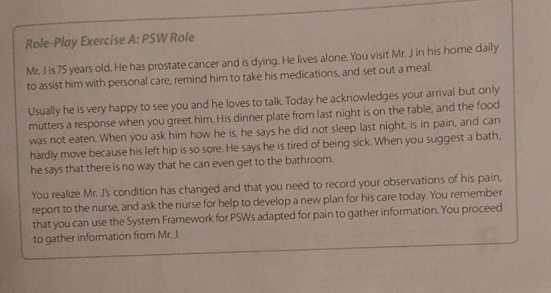 Symptom Framework For Psws Adapted For Pain When Did The Pain Begin Is This New Or Has This Happened Before Did It St 2