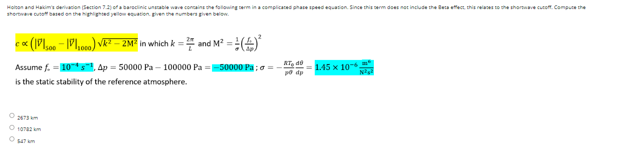 Holton And Hakim S Derivation Section 7 2 Of A Baroclinic Unstable Wave Contains The Following Term In A Complicated P 1