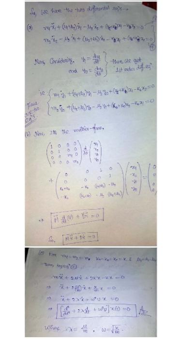 A Dynamical System Is Composed Of Two Bodies Of Masses M And M2 Which Are Placed On A Horizontal Non Smooth Surface 2