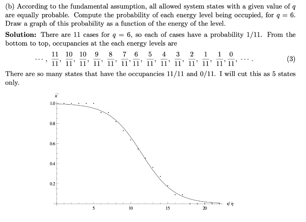 I Understand That Theres 11 Possible States Within This Energy Lebel For Q 6 And These Probability Numbers Are Coming F 1