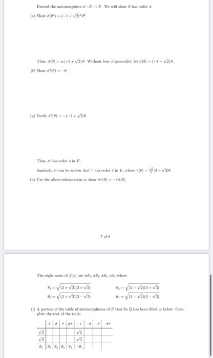Extend The Automorphism E E We Will Show Has Order 4 E Show 0 1 2 Thus 1 2 Without Loss Of Generality 1