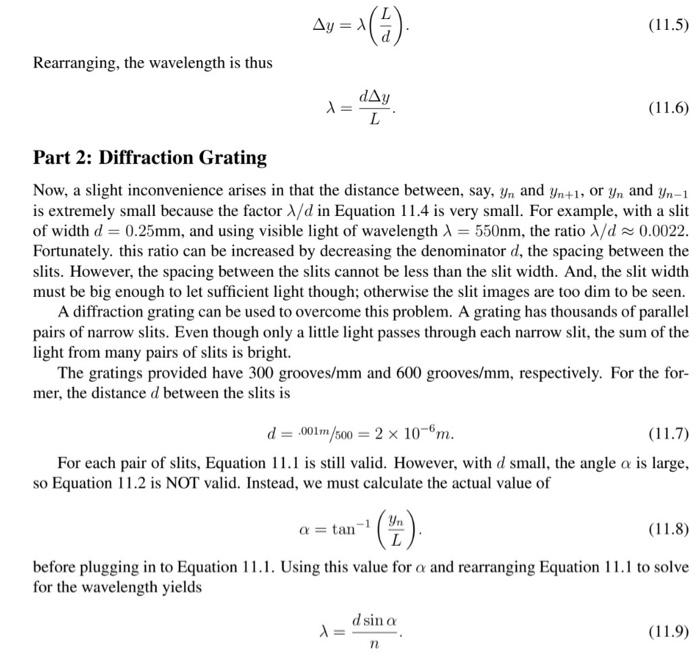 Part 1 Double Slits Since The Beam Is Coherent The Two Waves Passing Through The Respective Slits Start In Phase The 2